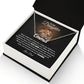 TO MY DAUGHTER OLD LION NAME NECKLACE GIFT SET