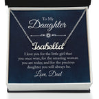 TO MY DAUGHTER LITTLE GIRL CUSTOM NAME NECKLACE GIFT SET