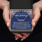 40TH BIRTHDAY PINK WISDOM CUSTOM NAME NECKLACE