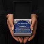 40TH BIRTHDAY PINK WISDOM CUSTOM NAME NECKLACE