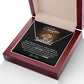 TO MY DAUGHTER OLD LION NAME NECKLACE GIFT SET
