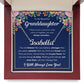 TO MY GRANDDAUGHTER BRAVER NAME NECKLACE GIFT SET