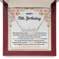 15TH BIRTHDAY SQUEEZED CUSTOM NAME NECKLACE