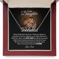TO MY DAUGHTER OLD LION NAME NECKLACE GIFT SET