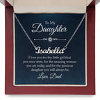 TO MY DAUGHTER LITTLE GIRL CUSTOM NAME NECKLACE GIFT SET