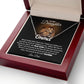 TO MY DAUGHTER OLD LION NAME NECKLACE GIFT SET