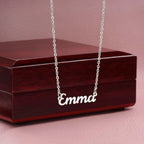 40TH BIRTHDAY PINK WISDOM CUSTOM NAME NECKLACE