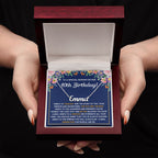 40TH BIRTHDAY PINK WISDOM CUSTOM NAME NECKLACE