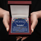 40TH BIRTHDAY PINK WISDOM CUSTOM NAME NECKLACE