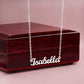 15TH BIRTHDAY SQUEEZED CUSTOM NAME NECKLACE