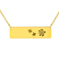 Personalized Mama Turtle + 2 Babies - Necklace
