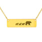 Personalized Mama Bear + 3 Bear Cubs - Necklace