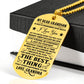 Grandson - Strong & Confident - Engraved Dog Tag Necklace