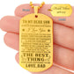 Son - Believe In You - Engraved Dog Tag Necklace