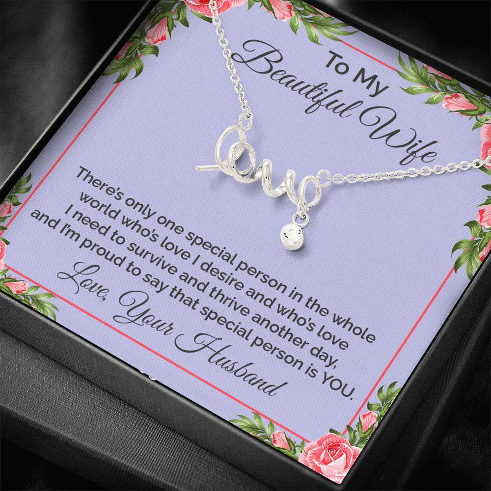 To My Beautiful Wife - YOU - Necklace