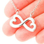 Graduation 2021, To Granddaughter, Infinity Hearts Necklace