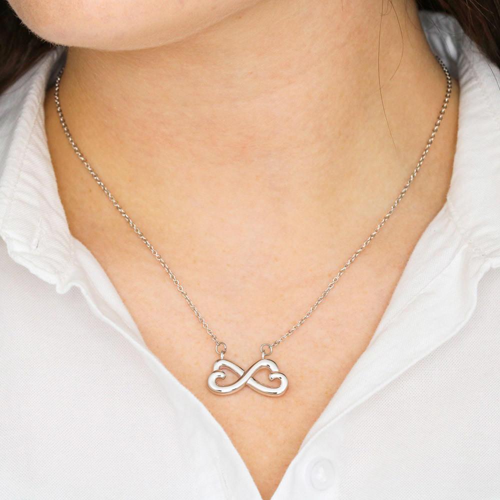 Graduation 2021, To Granddaughter, Infinity Hearts Necklace