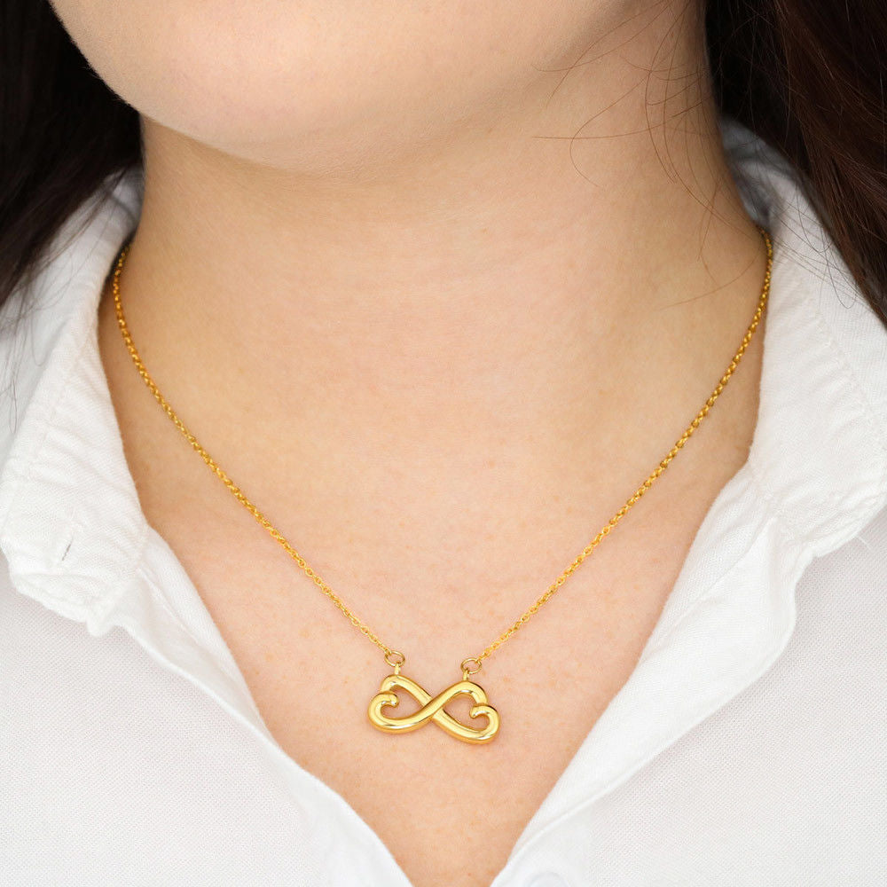 TO MY DAUGHTER IN HEART INFINITY NECKLACE GIFT SET