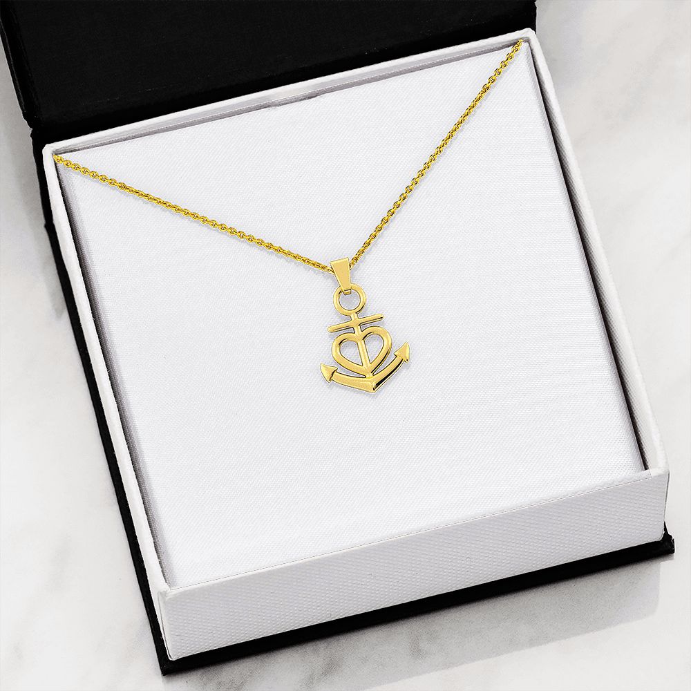 TO MY BESTFRIEND ANCHOR NECKLACE GIFT SET