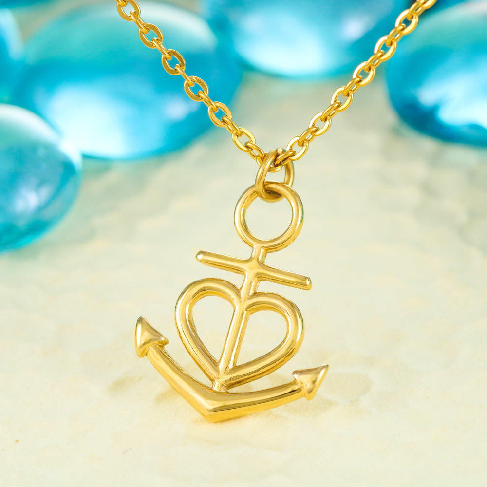 TO MY BESTFRIEND ANCHOR NECKLACE GIFT SET