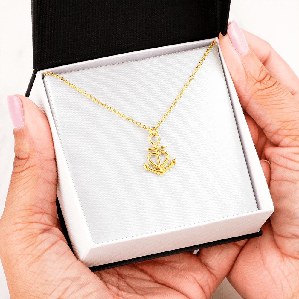 TO MY BESTFRIEND ANCHOR NECKLACE GIFT SET