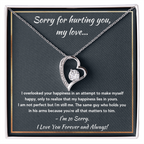 I'M SORRY HAPPINESS FOREVER LOVE NECKLACE GIFT SET