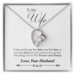 TO MY WIFE LAST EVERYTHING FOREVER LOVE NECKLACE GIFT SET