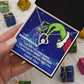 TO MY GRANDDAUGHTER FOREVER LOVE NECKLACE GIFT SET - GRINCH