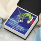 TO MY GRANDDAUGHTER FOREVER LOVE NECKLACE GIFT SET - GRINCH