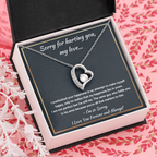 I'M SORRY HAPPINESS FOREVER LOVE NECKLACE GIFT SET