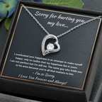I'M SORRY HAPPINESS FOREVER LOVE NECKLACE GIFT SET