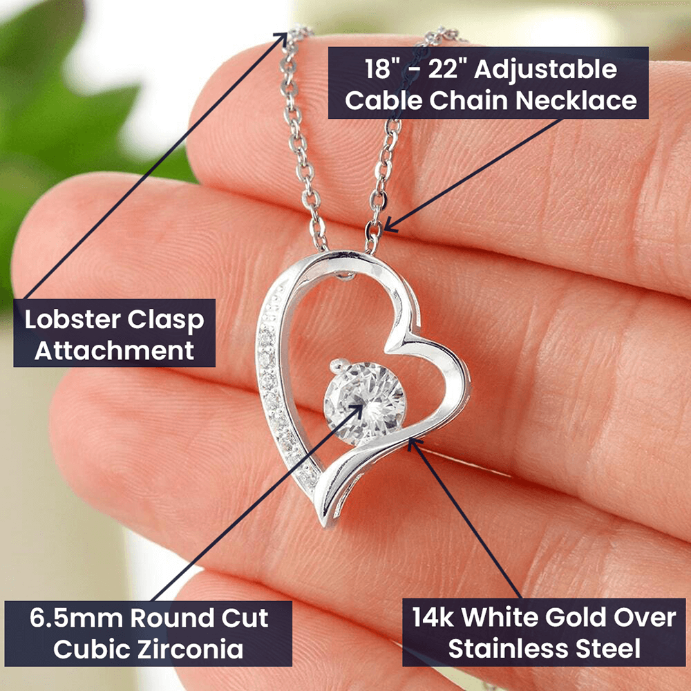 TO MY WIFE LAST EVERYTHING FOREVER LOVE NECKLACE GIFT SET