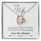 TO MY WIFE LAST EVERYTHING FOREVER LOVE NECKLACE GIFT SET