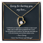 I'M SORRY HAPPINESS FOREVER LOVE NECKLACE GIFT SET