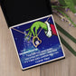 TO MY GRANDDAUGHTER FOREVER LOVE NECKLACE GIFT SET - GRINCH