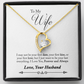 TO MY WIFE LAST EVERYTHING FOREVER LOVE NECKLACE GIFT SET