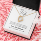 TO MY WIFE LAST EVERYTHING FOREVER LOVE NECKLACE GIFT SET