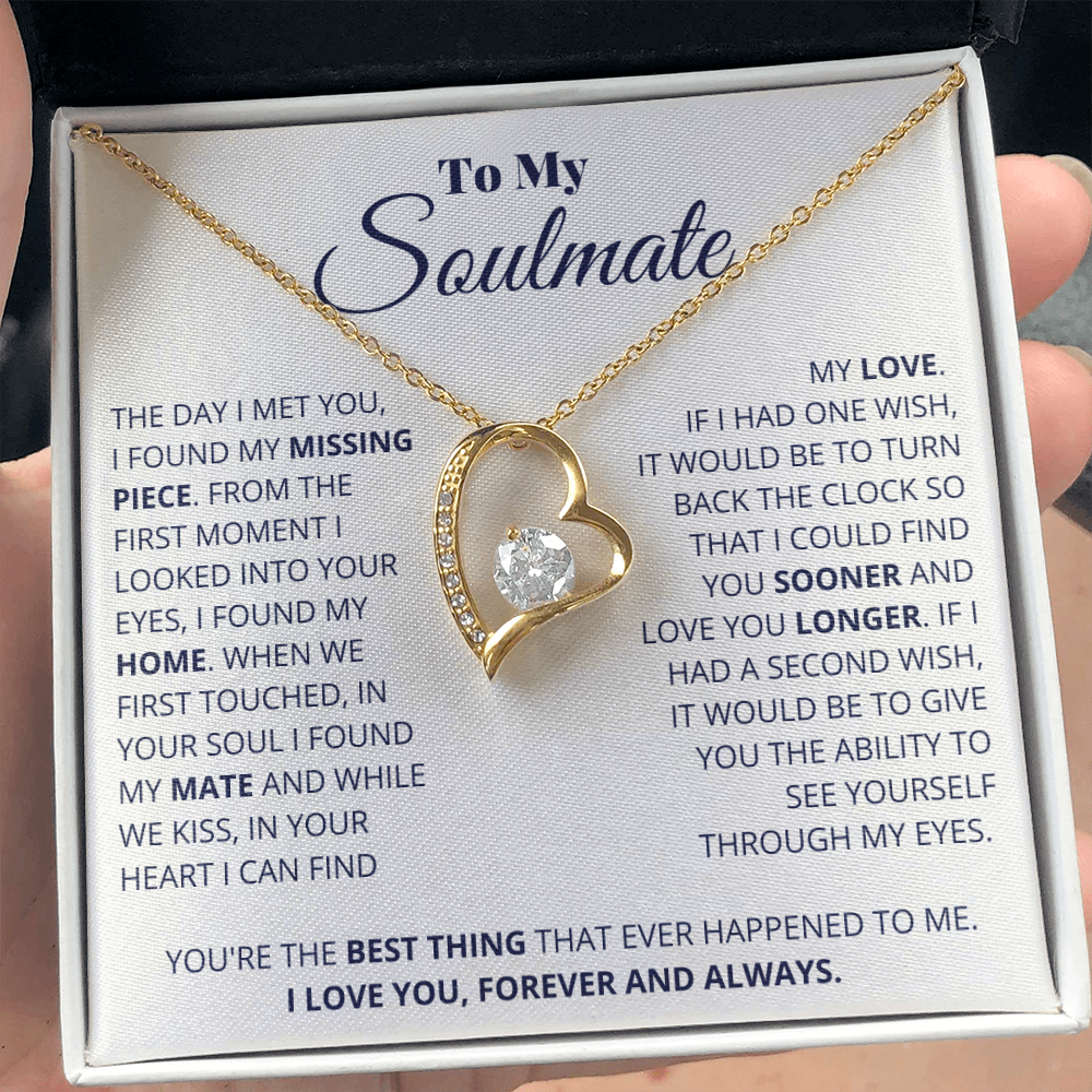 Soulmate - I Found My Love  - Forever Love Necklace