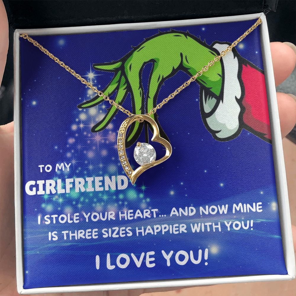 TO MY GIRLFRIEND FOREVER LOVE NECKLACE GIFT SET - GRINCH