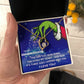 TO MY GRANDDAUGHTER FOREVER LOVE NECKLACE GIFT SET - GRINCH