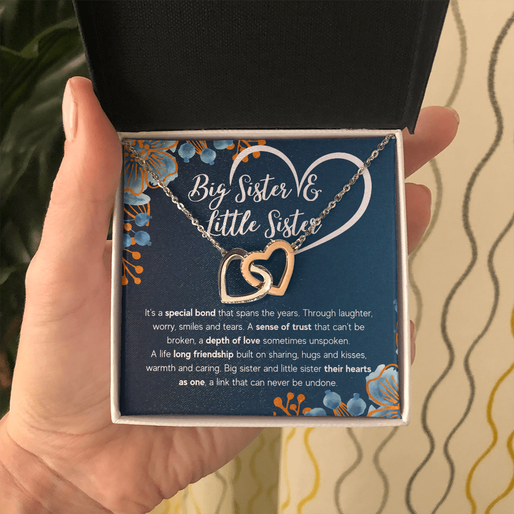 TO MY SISTER BOND INTERLOCKING NECKLACE GIFT SET