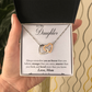 TO MY DAUGHTER BRAVER INTERLOCKING NECKLACE GIFT SET