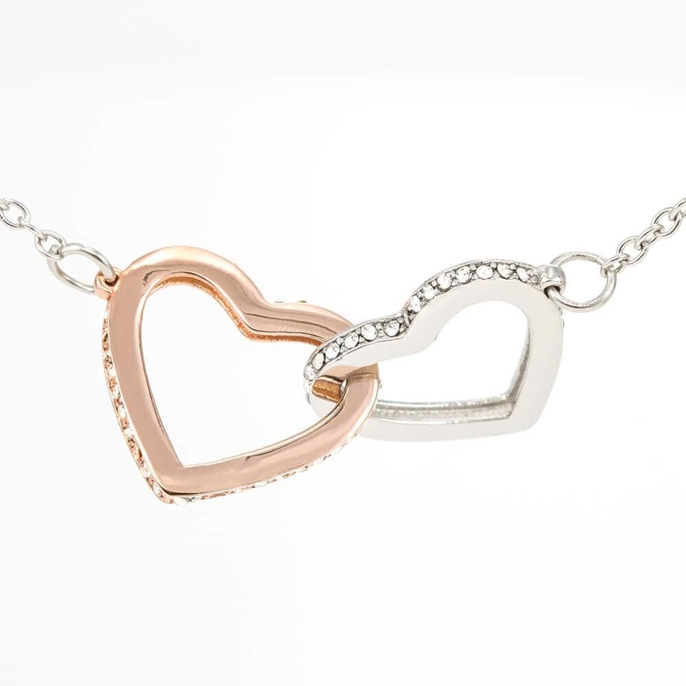 To My Granddaughter - If Ever There is Tomorrow - Interlocking Heart Necklace