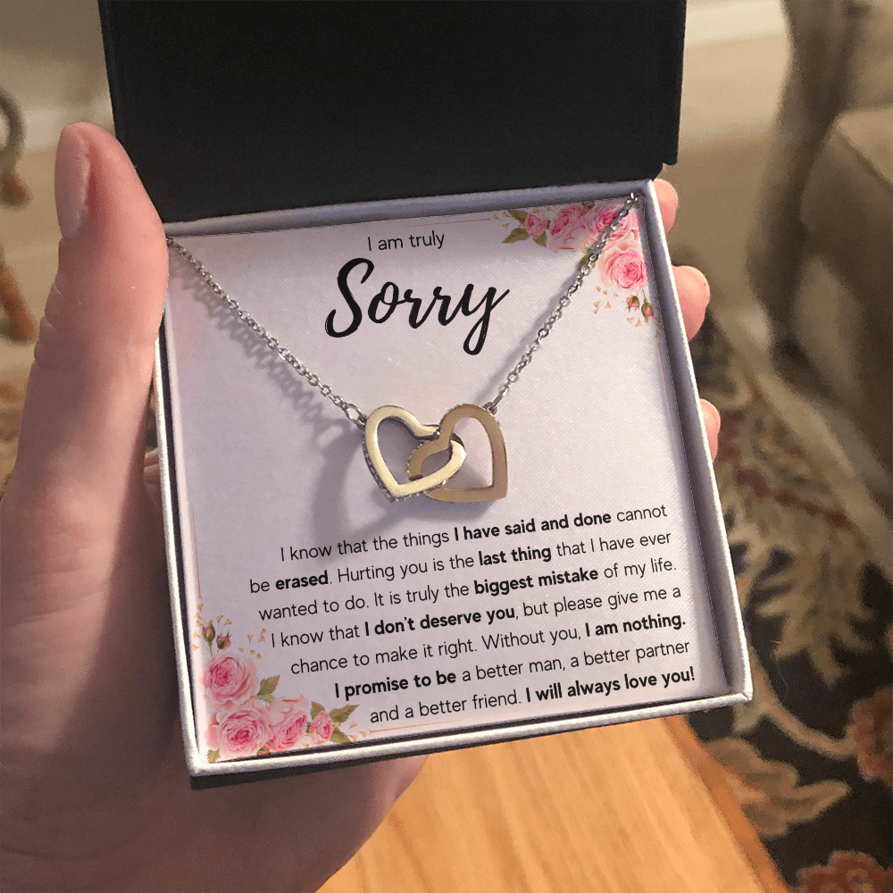 I'M SORRY MISTAKE INTERLOCKING NECKLACE GIFT SET