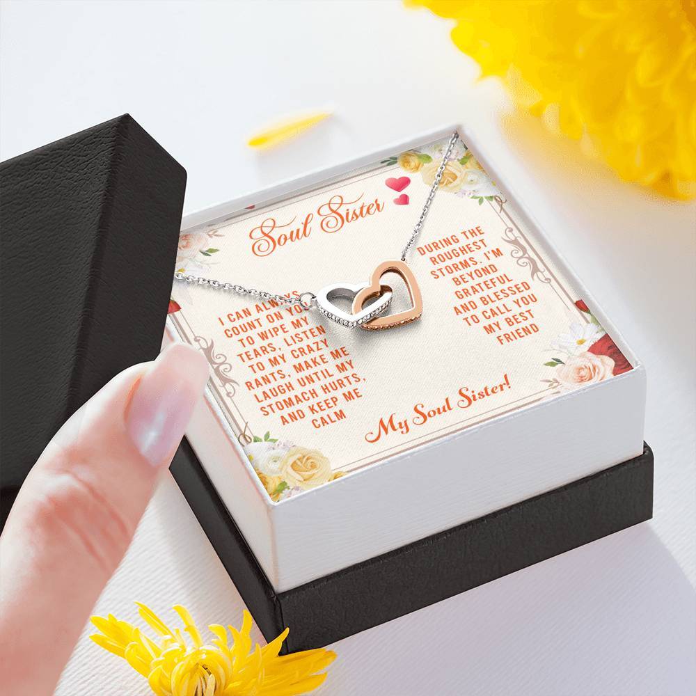 Soul Sister, I Can Always Count on You, Interlocking Hearts Necklace