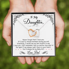 My Baby Girl - Interlocking Heart Necklace