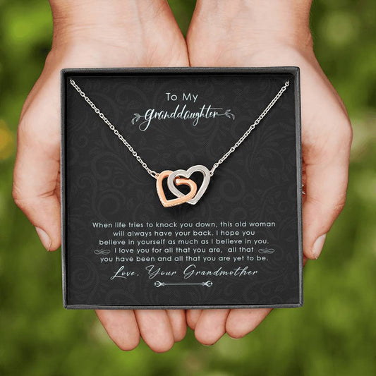 To My Granddaughter - I Love You For All That You Are - Necklace