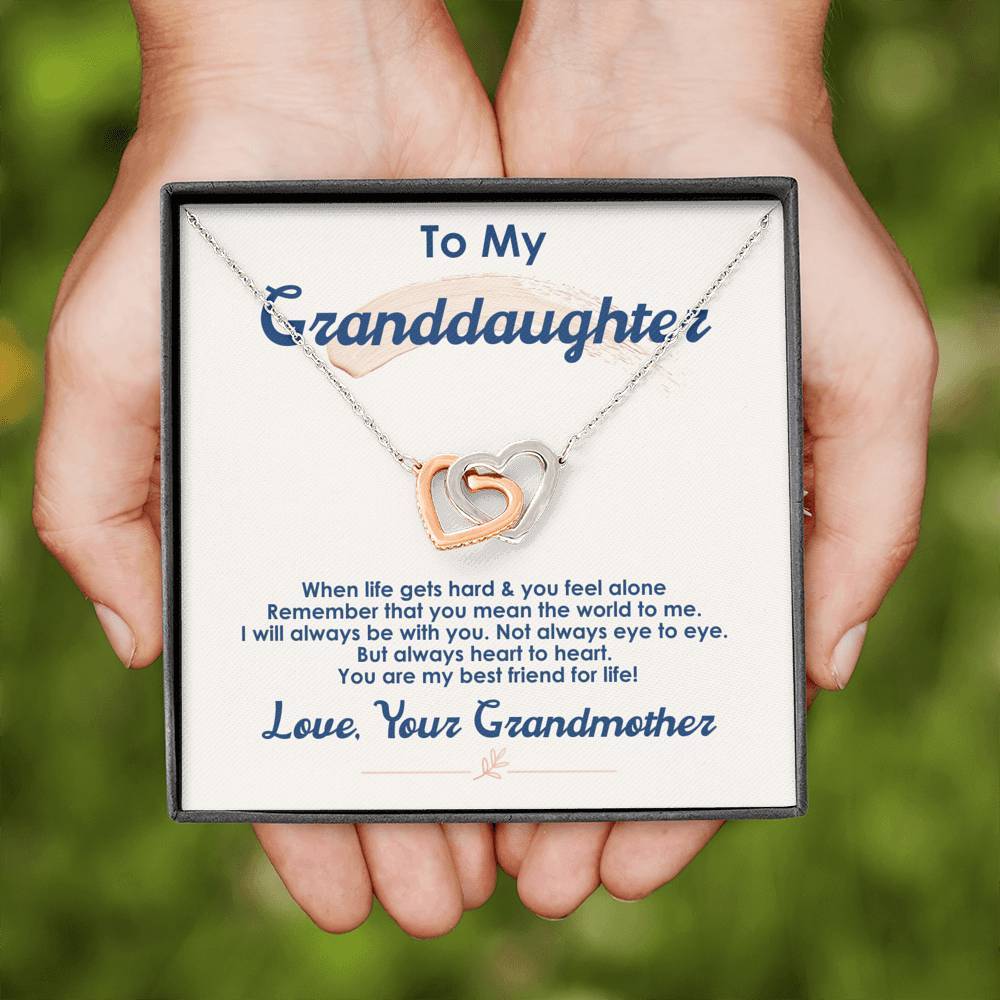 To My Granddaughter - The World To Me - Necklace