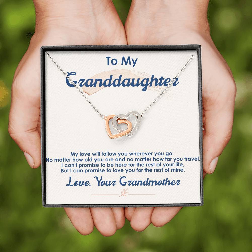 To My Granddaughter - Wherever You Go - Necklace
