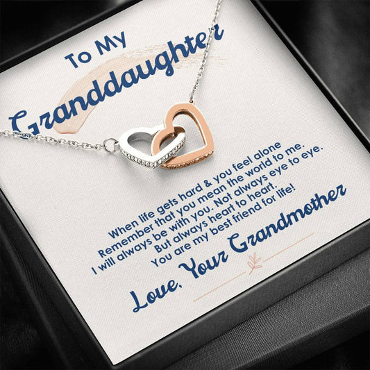 To My Granddaughter - The World To Me - Necklace